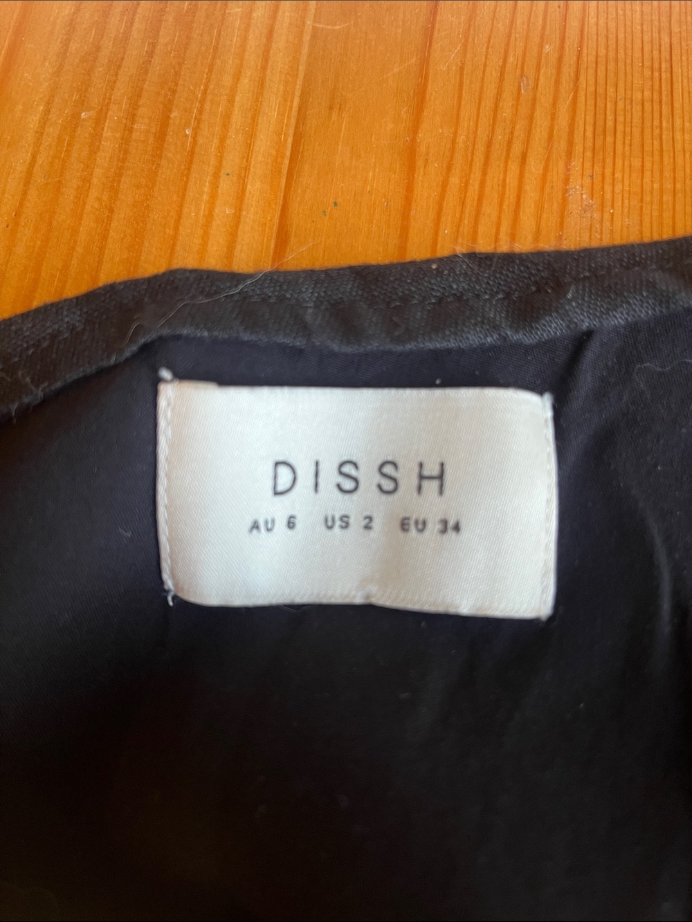 DISSH Cass Black One-Shoulder Asymmetrical Midi Linen Dress - Picture 3 of 6